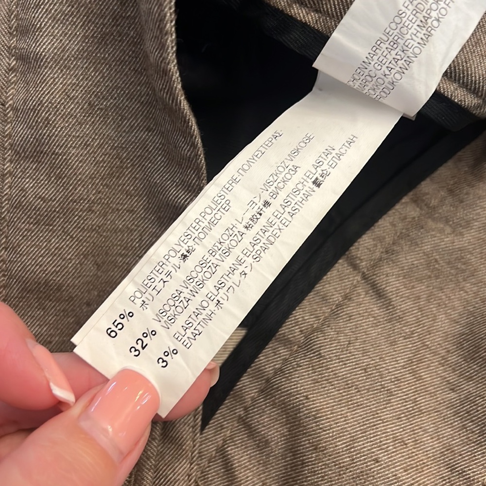 Zara Basic Side Pockets Brown High Waisted Pants - image 6